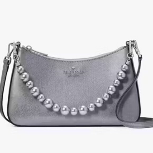 kate spade Handbags - Kate Spade Madison Faux Pearl Md Cnvrtbl Crssbdy Bag in Candied Flower LILAC NWT